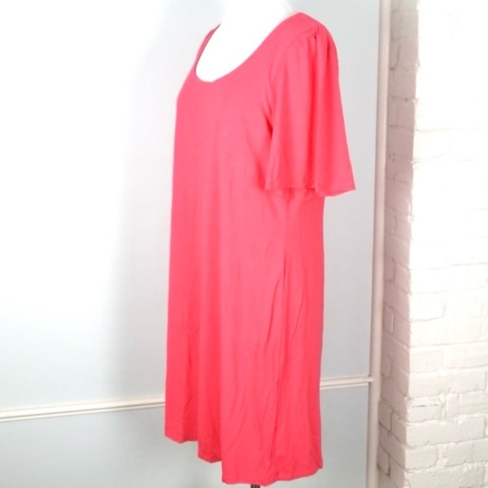 Tommy Bahama Tambour Paradise Pink Viscose Stretch Scoop Neck Dress NWT Medium - Picture 5 of 11
